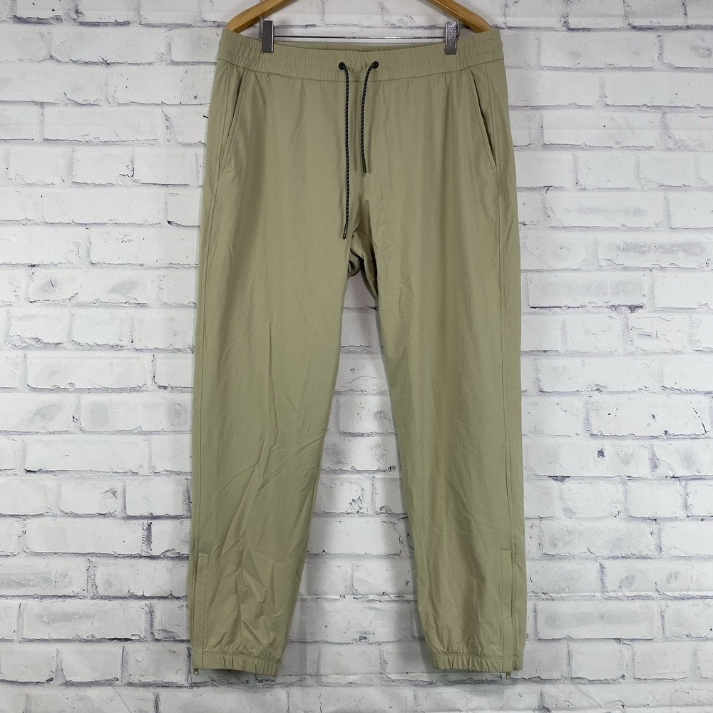 Bonobos Jogger Pants Men's Large Tapered Leg Elastic‎ Waist 30" Inseam Nylon